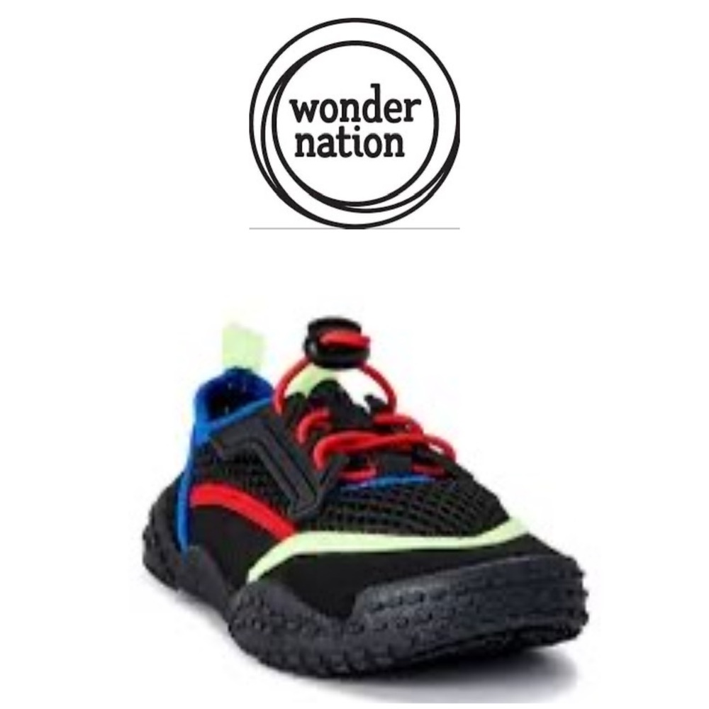 Wonder Nation Kids' Black, Red, and Blue Sneakers